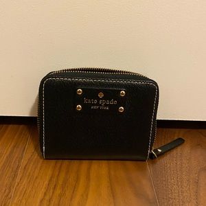 Kate spade leather zip card case